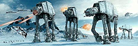 Star Wars: Episode V - The Empire Strikes Back - Door Movie Poster/Print (The Battle Of Hoth - At-At Attack) (Size: 62" x 21")