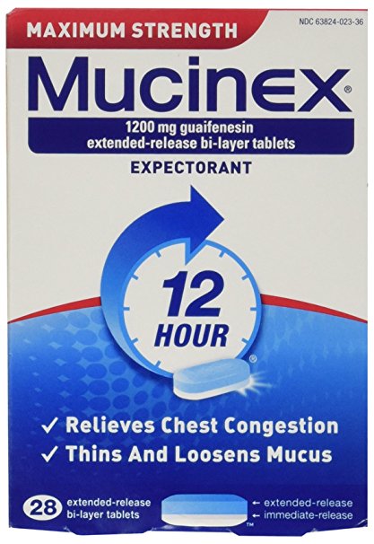 Mucinex Maximum Strength Extended-Release Bi-Layer Tablets, 28 Count