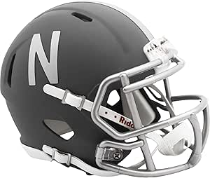 Riddell Nebraska Cornhuskers 2024 Slate Alternate Speed Mini Helmet - College Mini Helmets