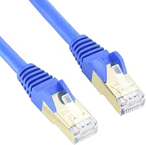 StarTech.com 1 m CAT6a Ethernet Cable - 10 Gigabit Shielded Snagless RJ45 100W PoE Patch Cord - 10GbE STP Category 6a Network Cable w/Strain Relief - Blue Fluke Tested UL/TIA Certified (6ASPAT1MBL)