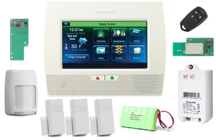 Honeywell Lynx Touch L7000 Wireless ResidentialCommercial Security Alarm Kit with Wifi and Zwave Module