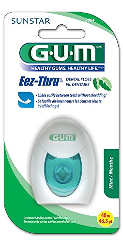 Sunstar 2004C GUM EEZ-Thru Mint Flavor PTFE Dental Floss, 43.3 yd. Spool