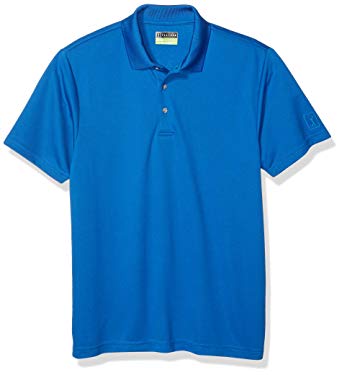 PGA TOUR Men's Airflux Short Sleeve Solid Polo-Shirts