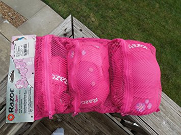 Razor Padset Sweet Pea with Wristguards, Pink