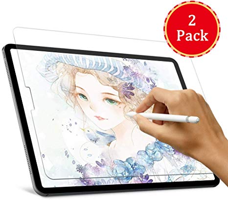 [2 Pack] Paperlike iPad Pro 12.9 Screen Protector (2018), Homaigcal High Touch Sensitivity Paperlike iPad Screen Protector for Drawing, Compatible with Apple Pencil, Matte PET Film