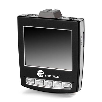 TaoTronics Car HD Dashboard Camera, Low Light Vehicle Accident Recorder, 2" Mini Screen, Wide Angle, (Includes 32GB Micro Flash Memory Card) TT-CD04U