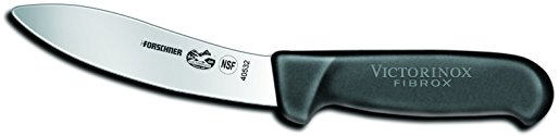 Victorinox Lamb Skinning, 5" Blade, Black Fibrox Pro Handle