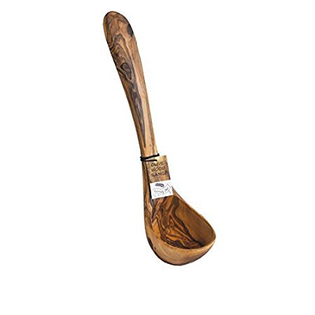 Naturally Med - Olive Wood Soup Ladle - 12 inch