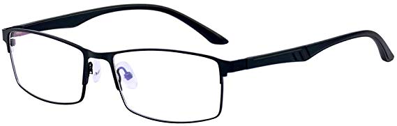 ALWAYSUV Black Customize Prescription Glasses Nearsighted Shortsighted Myopia Glasses -1.0 to -4.0 for Men Women