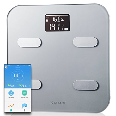 Yunmai Color Smart Scale - Body Fat Scale with Fitness APP & Body Composition Monitor with Extra Large Display