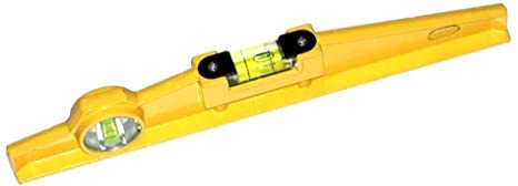 Prima Tools SL12 Spirit Level 12" Scaffolding, Aluminium die cast Frame, Horizontal and Vertical vials, Milled Base for More Accuracy, Yellow