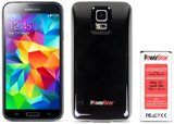 PowerBear Samsung Galaxy S5 7800mAh Extended Battery and Back Cover and Protective Case Up to 275X Extra Battery Power - Black 24 Month Warranty and Screen Protector Included