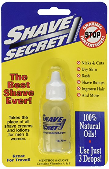 SHAVE SECRET SHAVING OIL- THE BEST SHAVE EVER! 18.75ML (5 Pack)
