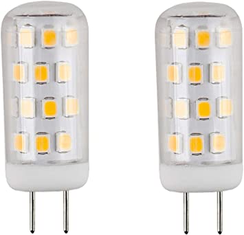 CBConcept UL-Listed, JCD 120 Volt GY6.35 LED Light Bulb, 2-Pack, 3 Watt, 310 Lumen, Warm White 3000K, 360° Beam Angle, 35W Equivalent, G6.35/GY6.35 Halogen/Xenon/Incandescent Replacement Bulb