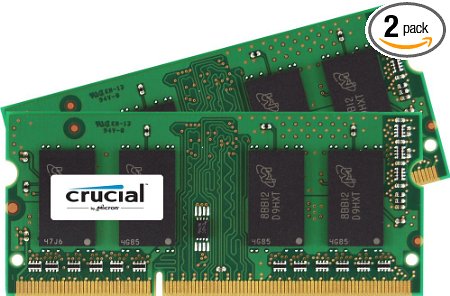 Crucial 32GB Kit 16GBx2 DDR3L 1600 MTs  PC3L-12800  SODIMM  Memory CT2KIT204864BF160B