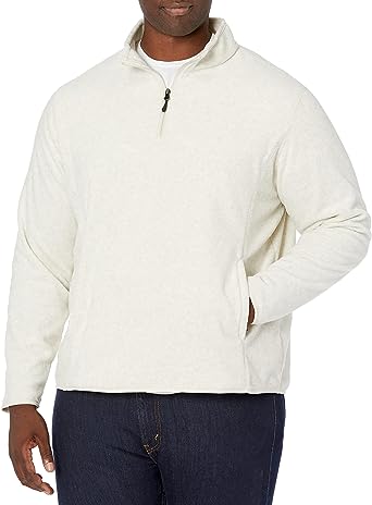 Amazon Essentials mens Quarter-zip Polar Fleece Jacket