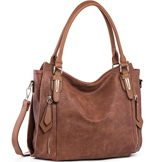 Handbags for Women Shoulder Tote Zipper Purse PU Leather Top-handle Satchel Bags Ladies Medium Uncle.Y