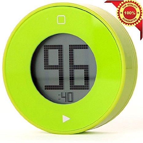 Deercy Digital Kitchen Timer with Large LCD Display Built-in Magnet, Simple and Easy-to-use Timer ( Green) ...