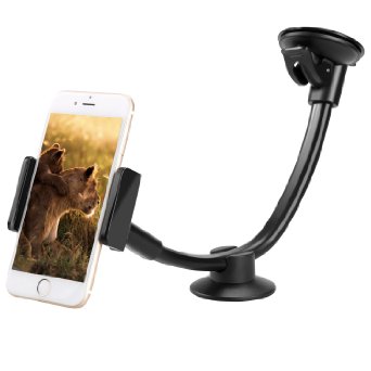 Car MountAphse Mobile Phone Car Mount Holder- Superior Stability and Phone Protection - Compatible with Iphone 6s Samsung S5 Mini Tablets ampSmartphone - 360 Rotation - Fits 35-7 Screens