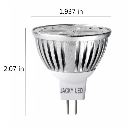 JACKY LED® 10-Pack 100% Original Super Bright Epistar Chips LED Classical MR16 6W VS 9W Warm White 3000K 60 Degree led Light Lamp Bulbs