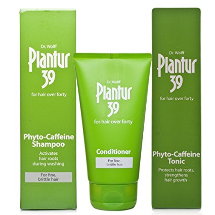 Plantur 39 Caffeine Shampoo 250ml, Conditioner 150ml & Tonic 200ml | Fine & Brittle Hair