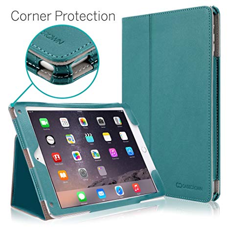 New iPad 2018 / 2017 9.7 inch Case, CaseCrown Bold Standby Pro Case (Teal) Multi-Angle Viewing Stand