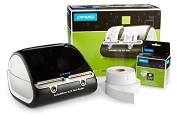 DYMO LabelWriter 450 Twin Turbo Label Maker with Bonus LW White Address Labels, 1-1/8-In. x 3-3-1/2-In., Roll of 350