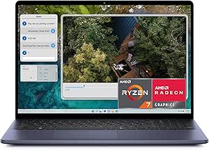 Dell Inspiron 5645 Laptop - 16.0 16:10 FHD  (1920 x 1200) Display, AMD Ryzen 7-8840U, 16GB DDR5 RAM, 1TB SSD, AMD Radeon Graphics, Windows 11 Home, Onsite & Migrate Services - Midnight Blue