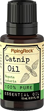 Piping Rock Catnip 100% Pure Essential Oil 1/2 oz (15 ml) Dropper Bottle Nepeta Cataria Therapeutic Grade