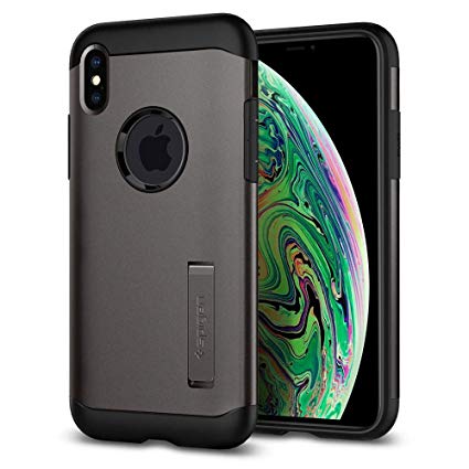 Spigen - Slim Armor Case for Apple iPhone Xs Max (Gunmetal)