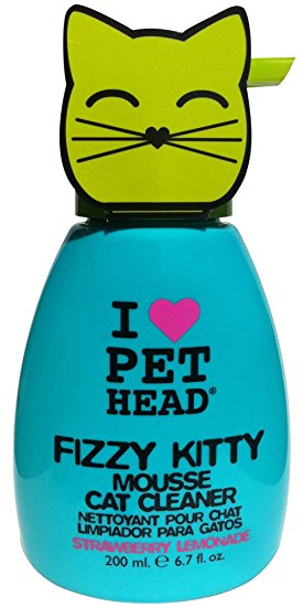 Pet Head Inc Strawberry Lemonade Fizzy Kitty Mousse Cat Cleaner