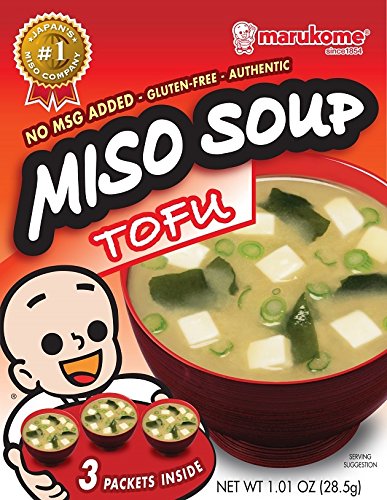 Marukome Miso Instant Tofu, 1.01-Ounce Packages (Pack of 12)