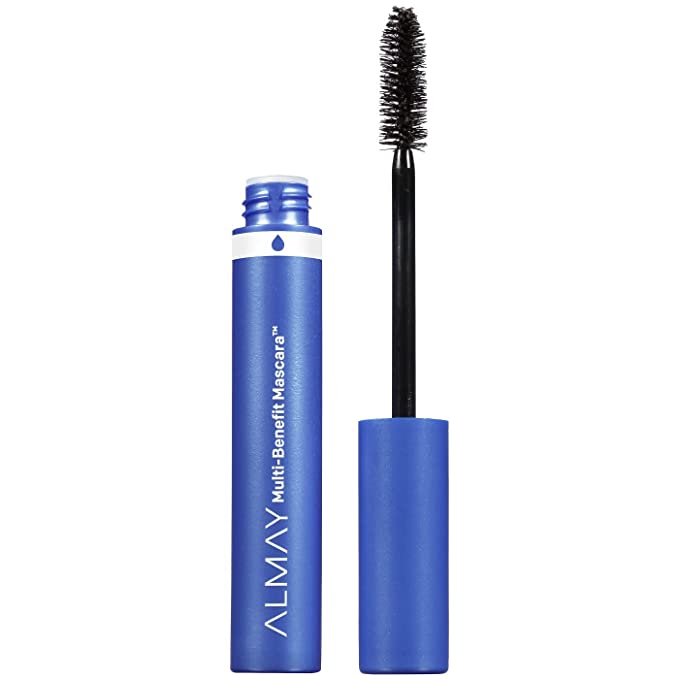 Almay Multi-Benefit Waterproof Mascara, Black, Ophthalmologist Tested, Fragrance Free, Hypoallergenic, 0.24 oz