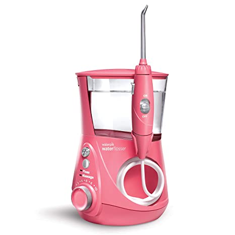 Waterpik Water Flosser Electric Dental Countertop Professional Oral Irrigator For Teeth – Aquarius Designer, WP-674 Pink