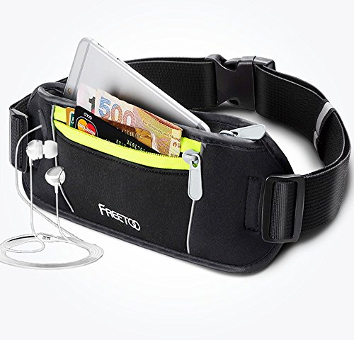 Running Belt FREETOO Waist Pack Money Belt Fanny Pack Bum Bag Runners Pack for Traveling Holidays Fit for iPhone 6 plus Galaxy S5S6Note 45