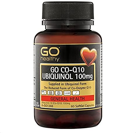 GO HEALTHY Co-Q10 Ubiquinol 100mg 60 Softgel Capsules