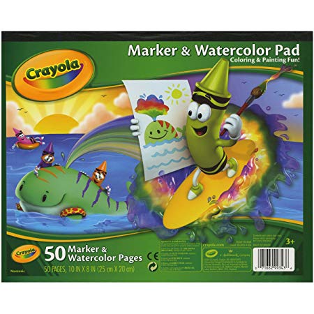 Crayola Marker and Watercolor Pad 10 x 8 Inches , 50 pages