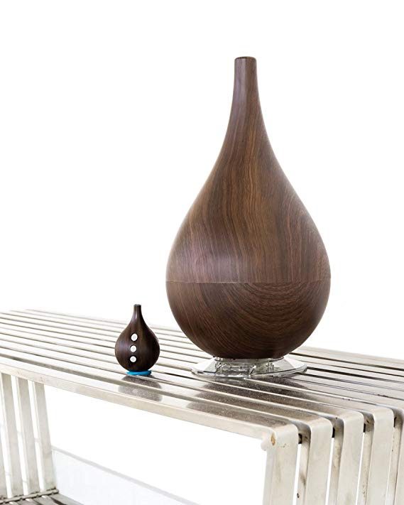 W4 Dark Grain Hybrid Humidifier with Matching Remote Control & Aroma Therapy Feature