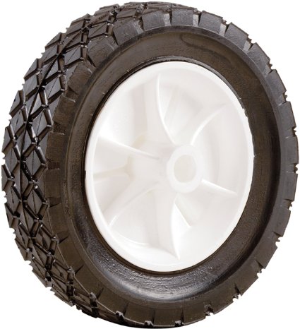 Shepherd Hardware 9615 10-Inch Semi-Pneumatic Rubber Replacement Tire, Plastic Wheel, 1-3/4-Inch Diamond Tread