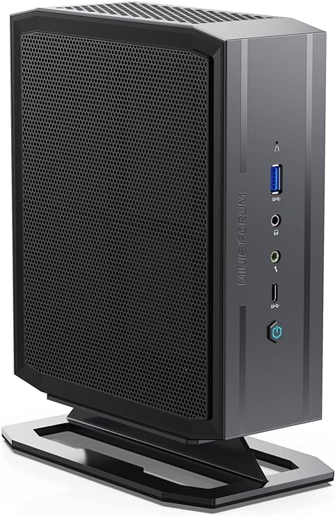 MINISFORUM NAD9 Mini PC Intel Core i9-12900H 14 Core up to 5.0 GHz, 32 GB RAM/512GB SSD Mini Desktop Computer, 2x HDMI 2x USB-C Output, 2x 2.5 inch HDD Slot, 2.5G RJ45 Port, Iris Xe Graphics Gaming PC