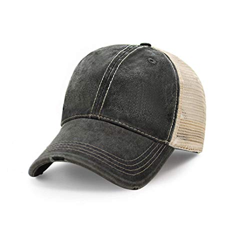 Vintage Distressed Trucker Hat I Adjustable Back I Unisex Headwear