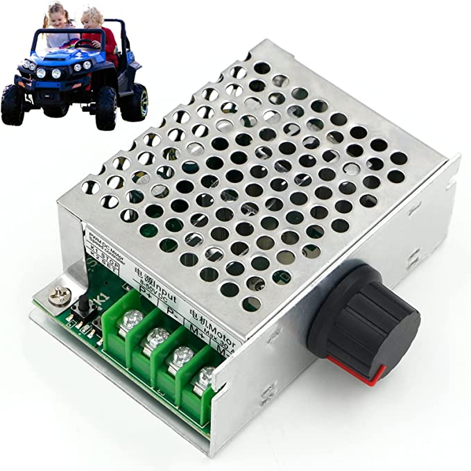 RioRand 8-50V DC Motor Speed Controller for Power Wheel PWM Switch 5A 20A 30A