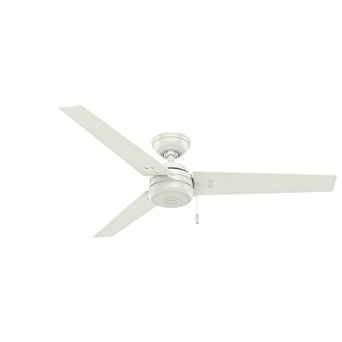 Hunter 59263 Contemporary Cassius Fresh White Ceiling Fan, 52"