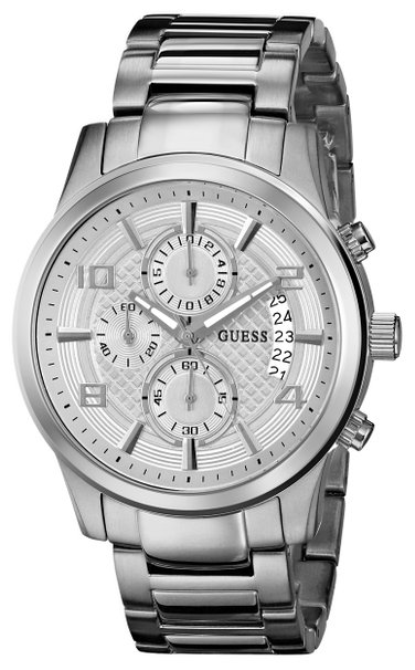 GUESS Men's U0075G3 Masculine Stainless Steel Retro Chronograph Watch