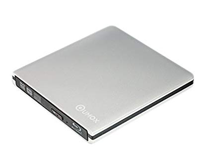 QUMOX New Silver USB 3.0 External 3D Blu-Ray Burner Writer BD-RE DVD RW Drive