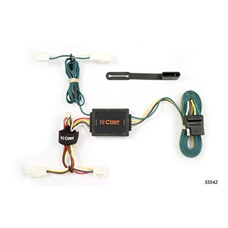 CURT 55542 Vehicle-Side Custom 4-Pin Trailer Wiring Harness for Select Toyota Corolla