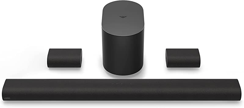 VIZIO M-Series Elevate 5.1.2 Immersive Sound Bar with 13 High-Performance Speakers, Dolby Atmos, DTS:X, Wireless Subwoofer, Adaptive Height Speakers and Alexa Compatibility, M512E-K6, 2023 Model