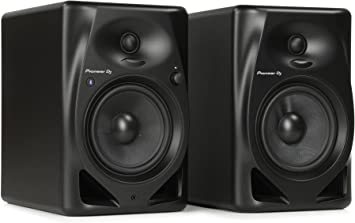 Pioneer DJ DM-50D-BT 5-inch Desktop Active Monitor Speaker Pair with Bluetooth - Black