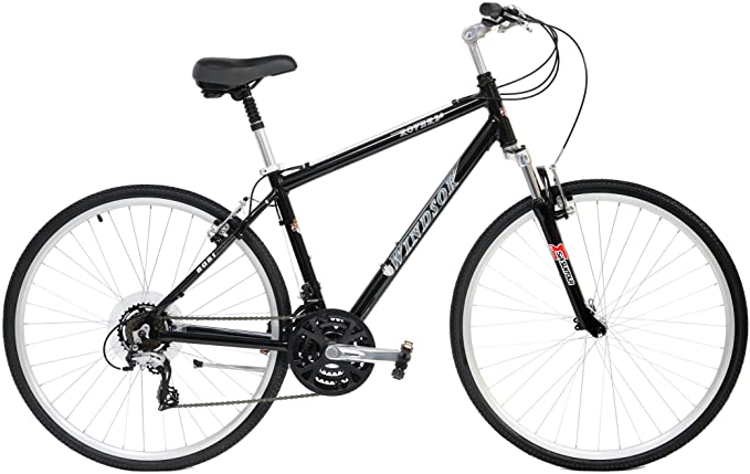 Windsor Rover 2.0 Hybrid 700c Comfort Bike 21 Speed with Suspension Fork, Flat Bars and Comfort Seat