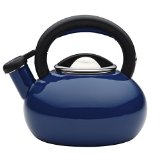 Circulon Teakettles Sunrise Whistling Teakettle 1 12-Quart Navy Blue